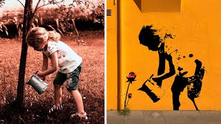 STENCIL Crea un EFECTO DE GRAFFITI con Photoshop al estilo de Banksy de forma rápida y sencilla [upl. by Nagel529]