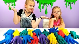 DONT Choose The WRONG GLOVE Slime Challenge [upl. by Pinchas]