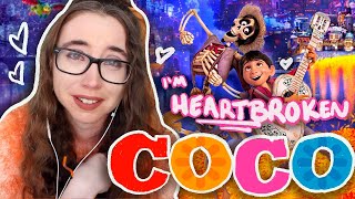 i watched coco for the first time amp CANT STOP CRYING 😭💔 coco reaction amp movie commentary [upl. by Henebry]