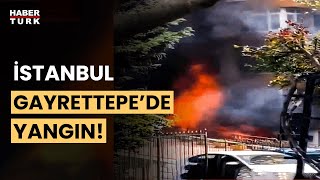 İstanbul Gayrettepede yangın Bölgeden ilk görüntüler [upl. by Anchie]