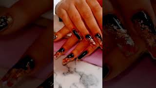 Encapsulated nail set nails explore naildesigns beginnernailtech fypシ゚viral fallnails [upl. by Nivan]