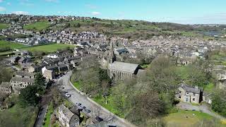 Golcar Town End Church Drone 7 Apr 23 [upl. by Atibat616]