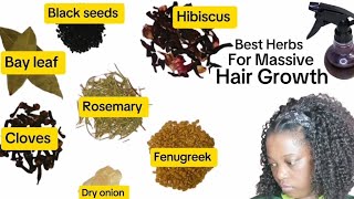 Best Herbs For Massive Hair Growth PROTECTIVE HAIRSTYLE 🤗 [upl. by Nosraep]