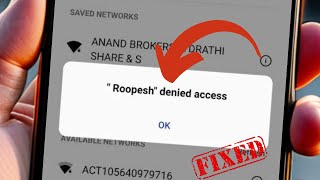 How To Fix Wifi Denied Access Problem [upl. by Jordain]