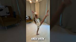 Gymnastics moves from ballet show  Cinderella High kick and spin [upl. by Deanna]