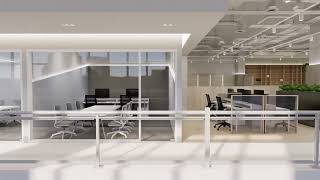 사무실 인테리어 코워킹스페이스 coworking space design 실내 투시도  엔스케이프 [upl. by Ciel]