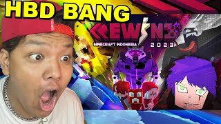 Gw REACTION MINECRAFT REWIND INDONESIA 2023  ADA GWE COY D [upl. by Rebmetpes]