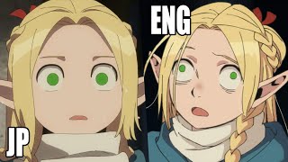 Delicious in Dungeon JP vs ENGLISH DUB  Episode 22 [upl. by Nalon]