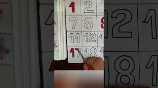 17  🎨 Colorful Counting Fun for Kids  Handwritten Numbers Learning Video [upl. by Areit]