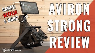 Aviron Strong Series Rower Review  Gaming Netflix amp Rowing [upl. by Ynaffi22]