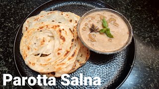 Parotta Salna Recipe In Tamil  Soft Layered Parotta  Empty Salna In Tamil [upl. by Joappa]