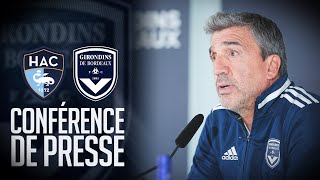 La conférence de presse avant Le HavreBordeaux [upl. by Jared2]