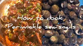 How to cook Periwinkle Sea Snails  Snail Stir Fry [upl. by Akinar]