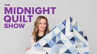 Modern Bursting Star Free Quilt Pattern  The Midnight Quilt Show [upl. by Howlyn]