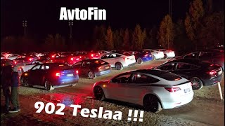 Tesla Light show Finland 2024 [upl. by Ob904]