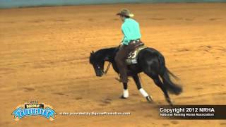 REF Black Mamba ridden by Jordan Larson  2012 NRHA Futurity Open Finals [upl. by Stranger]