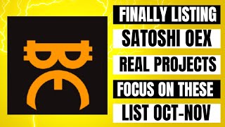 Listing Satoshi OEX 15 octBig update from satoshiBest Mining projects list in octnov [upl. by Reddin]