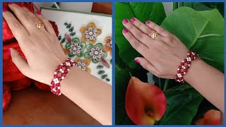 DIY  Beaded Bracelet Tutorial [upl. by Boyse]