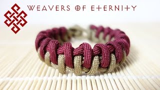 How to Tie a Fish Bone Zipper Bar Bracelet Tutorial [upl. by Enaelem]