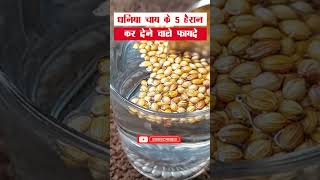 Dhania pani के 5 फायदे  coriander seeds ka pani peene ke fayde  dhania pani for weight loss [upl. by Rizzi]