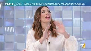 Migranti duro scontro tra Vittoria Baldino e Tommaso Cerno quotStupidaggini facciamo un [upl. by Brantley]