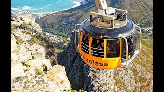 THE TABLE MOUNTAIN CABLE CAR  BEAUTIFUL TOURIST SITE [upl. by Eldin]