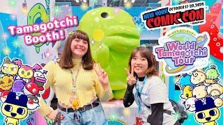 Exploring the Tamagotchi Booth at NYCC 2024 🌟🛍️ [upl. by Anatsirhc888]