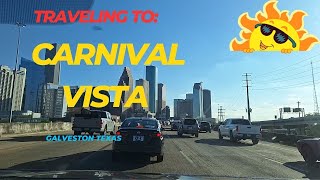 TRAVEL DAY TO GALVESTON TEXASEMBARKATION1ST CRUISE DAY [upl. by Ynnij]