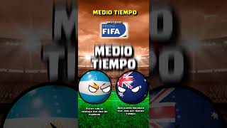 ARGENTINA vs AUSTRALIA  AMISTOSO COUNTRYBALL [upl. by Wyatan]