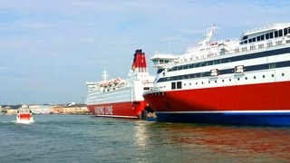 Ferries Viking Line XPRS and Mariella in Helsinki [upl. by Einatsed]