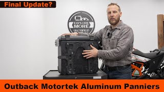 Aluminum Panniers Update by Outback Motortek aluminumpanniers outbackmotortek [upl. by Aidnis]