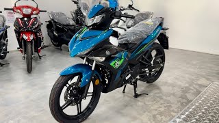 Yamaha Y15ZR 2024  Cyan Walkaround [upl. by Dnalyram]