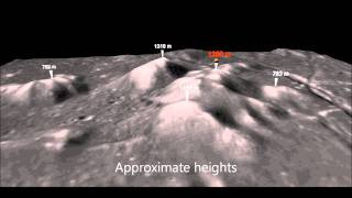 The peaks of Gassendi crater  on the Moon [upl. by Kurtis]