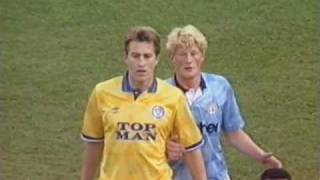 9091 Manchester City v Leeds United Nov 11th 1990 [upl. by Neelie706]