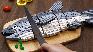 LEGO Breakfast 5 Min Easy Smoked SALMON Avocado Toast  Best of LEGO COOKING Compilation [upl. by Auqkinahs]