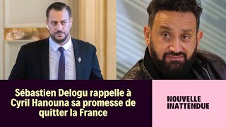 Sébastien Delogu rappelle à Cyril Hanouna sa promesse de quitter la France [upl. by Cower323]