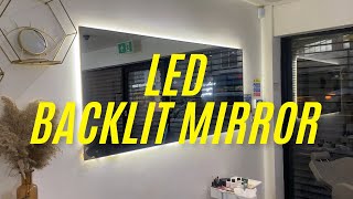 DIY LED Backlit Mirror Tutorial  Easy StepbyStep Guide [upl. by Gnud146]