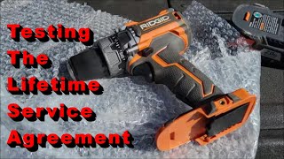 Testing out the Ridgid Lifetime Service Agreement process [upl. by Adnalay]