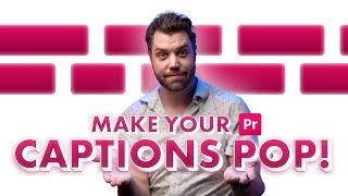 Create EyeCatching Captions in Adobe Premiere Pro [upl. by Atnwahsal]