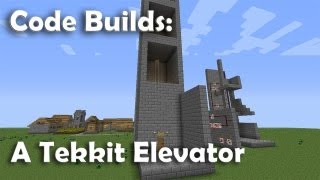 Minecraft Tekkit Elevator  Tutorial [upl. by Lenni]