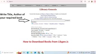 How to download books from LibGenis [upl. by Bose]