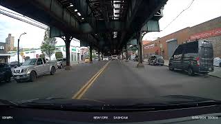 Last minute lane change  biker runs red light  stop sign right of way  Viofo A139 PRO 20241012 [upl. by Oralla129]