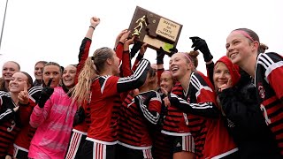 Bozeman girls blank Gallatin seize backtoback Class AA soccer championships [upl. by Annie]