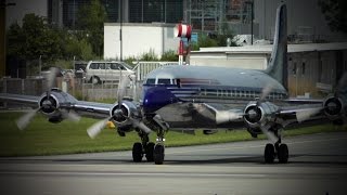 Flying Bulls Douglas DC6B OELDM  Abflug am Salzburg Airport Full HD [upl. by Cela]