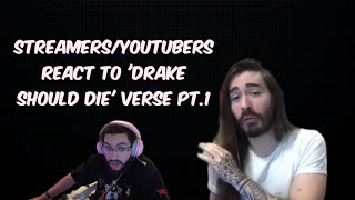 StreamersYoutubers react to Drake should die verse by kendricklamar kendricklamar drake win [upl. by Sharlene]