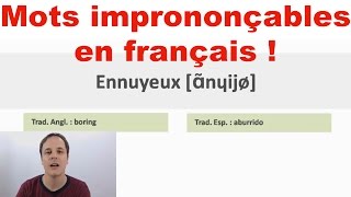 Français facile  10 mots imprononçables en français [upl. by Neeka359]