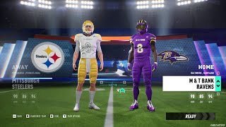 Steelers VS Ravens  Maximum Football  Steam Early Access  4K [upl. by Ahsekahs]