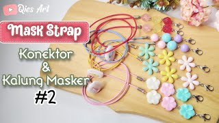 DIY MASK STRAP NECKLACE 2 Konektor dan Kalung Masker  Mask Necklace [upl. by Castor40]