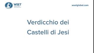 How to say it Verdicchio dei Castelli di Jesi [upl. by Anilehs]