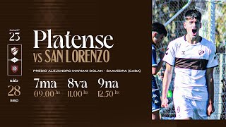 Juveniles LPF Platense vs San Lorenzo  Campeonato 2024 [upl. by Rehpotsrhc]